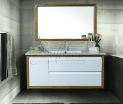 ארון אמבטיה תלוי אפוקסי דגם משי כולל כיור ומראה