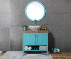 ארון אמבטיה אפוקסי עומד דגם פטרה כולל כיור ומראה
