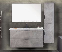 ארון אמבטיה תלוי פורמייקה דגם יסמין כולל כיור ומראה